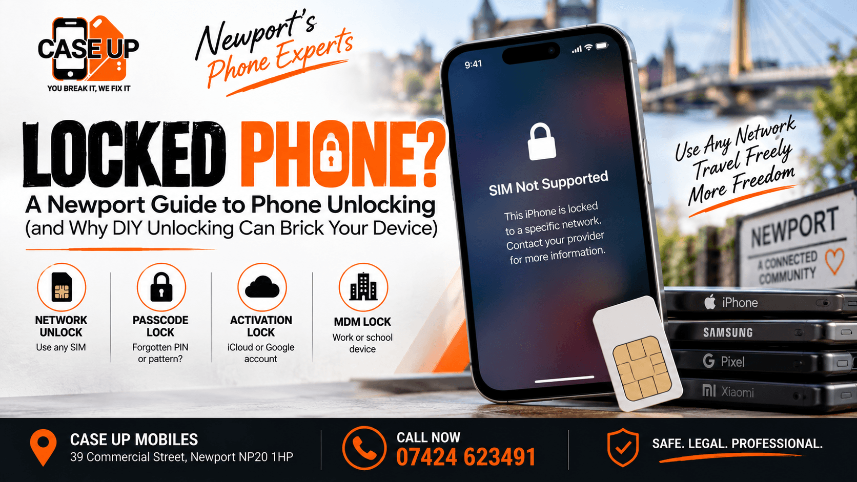 Locked Phone? A Newport Guide to Phone Unlocking (and Why DIY Unlocking Can Brick Your Device)