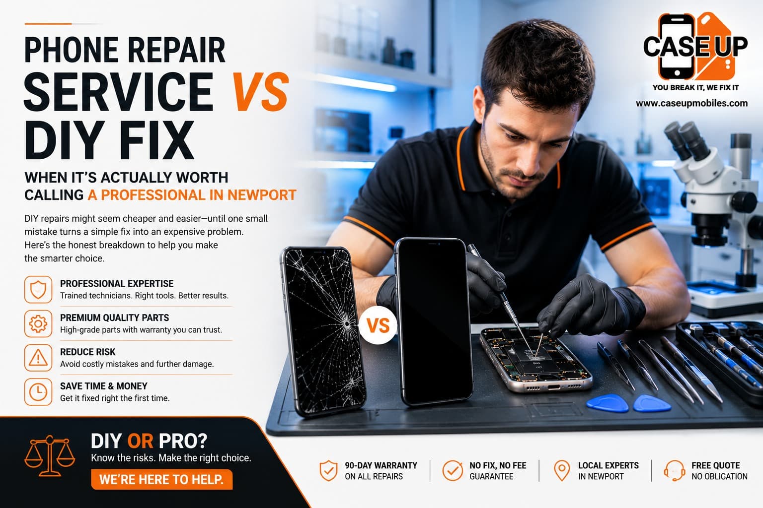 Phone Repair Service vs DIY Fix: When It's Actually Worth Calling a Professional in Newport