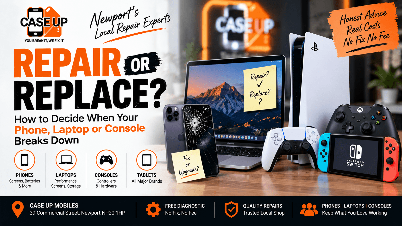Repair or Replace? How to Decide When Your Phone, Laptop or Console Breaks Down