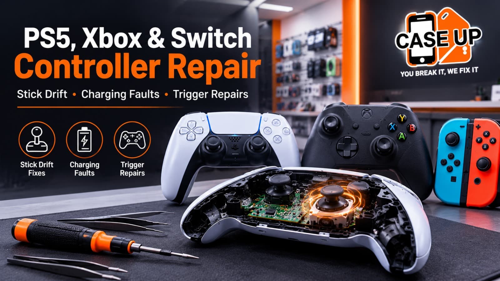 PS5, Xbox and Switch Controller Problems: Stick Drift, Charging Faults and How We Fix Them