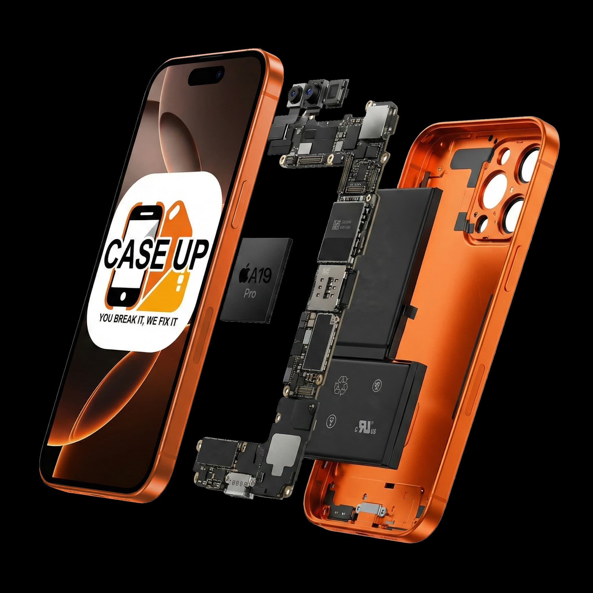 Deconstructed Phone Layer View